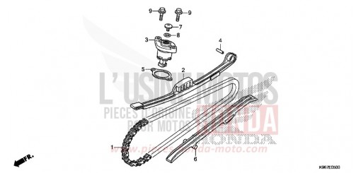 CAM CHAIN/TENSIONER WW125AK de 2019